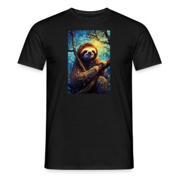 Sloth - Men's T-Shirt - black - Front - AI Model Male 178 light (178cm)