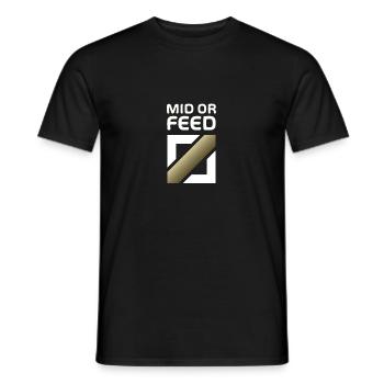 Mid ou feed - Merch of Legends - T-shirt homme - noir - Devant - AI Model Male 178 light (178cm)