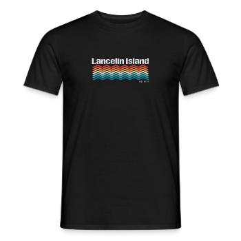 Île Lancelin - T-shirt homme - noir - Devant - AI Model Male 178 light (178cm)