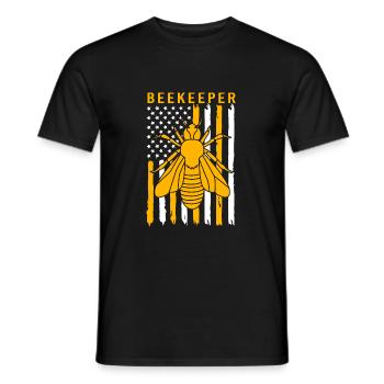 Apiculteur - T-shirt homme - noir - Devant - AI Model Male 178 light (178cm)