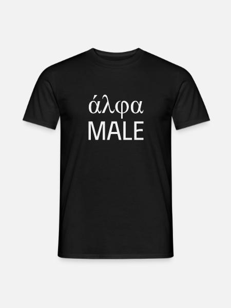 greek letter alpha - Men's T-Shirt - black