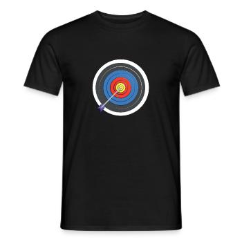 Tir à l’arc Flèche Flèche Sport - T-shirt homme - noir - Devant - AI Model Male 178 light (178cm)