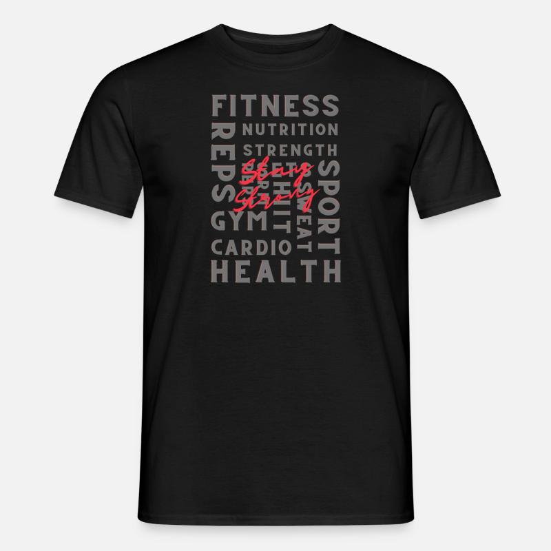 Bleib stark - Männer T-Shirt - Schwarz
