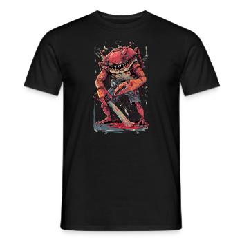 Halloween Crab Horror Figure - Men's T-Shirt - black - Front - AI Model Male 178 light (178cm)