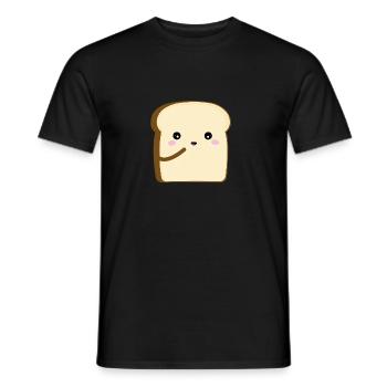 loaf - Men's T-Shirt - black - Front - AI Model Male 178 light (178cm)