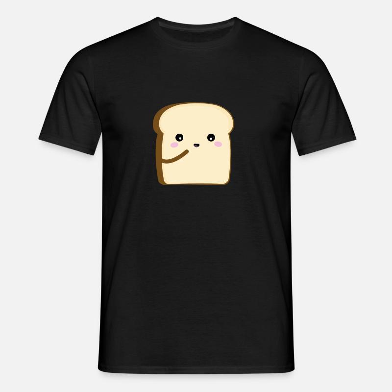 brot - Männer T-Shirt - Schwarz