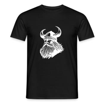 Wikinger Krieger Odin - Männer T-Shirt - Schwarz - Vorne - AI Model Male 178 light (178cm)