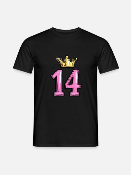 14 Number Jersey Crown - Men's T-Shirt - black