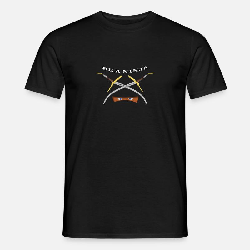 Ninja - Männer T-Shirt - Schwarz