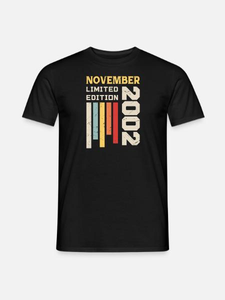 Novembre 2002 Cadeau Anniversaire - Novembre 2002 - T-shirt homme - noir