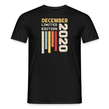 December 2020 - December 2020 Birthday Gift - Men's T-Shirt - black - Front - AI Model Male 178 light (178cm)