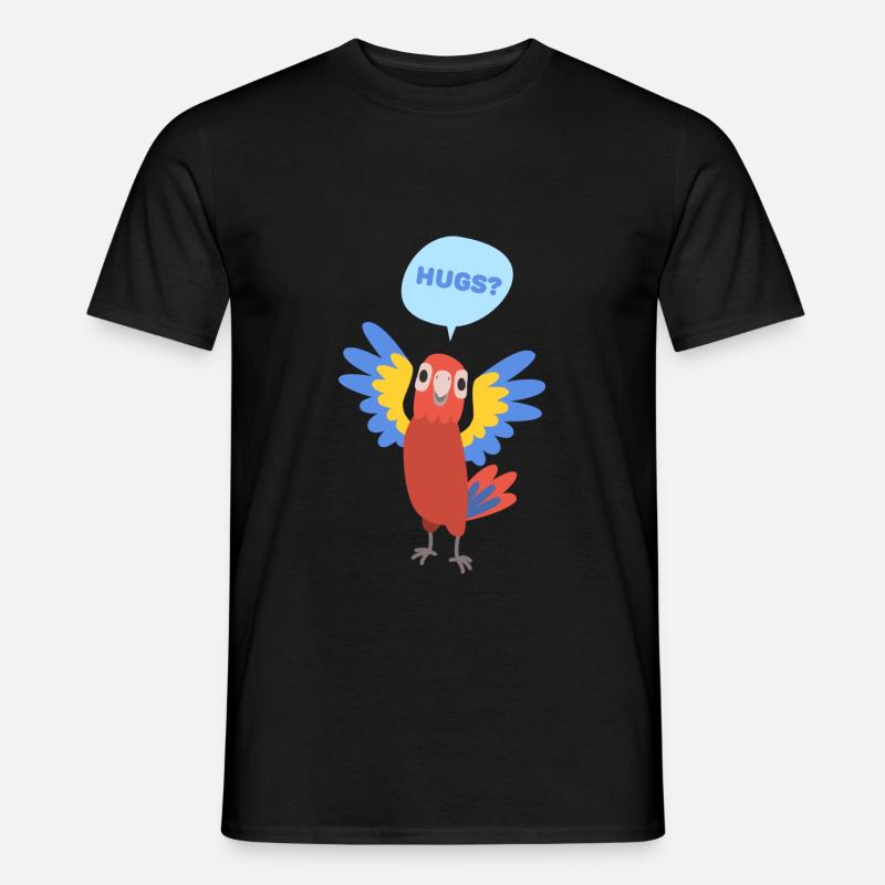 parrot character 02 - Männer T-Shirt - Schwarz