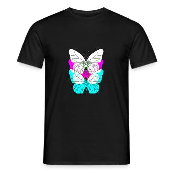Rave Raver Techno music Techno bass Mischpult - Männer T-Shirt - Schwarz - Vorne - AI Model Male 178 light (178cm)