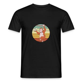 Orang-outan - T-shirt homme - noir - Devant - AI Model Male 178 light (178cm)