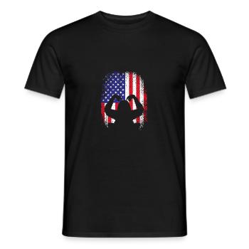 Orang-outan - T-shirt homme - noir - Devant - AI Model Male 178 light (178cm)