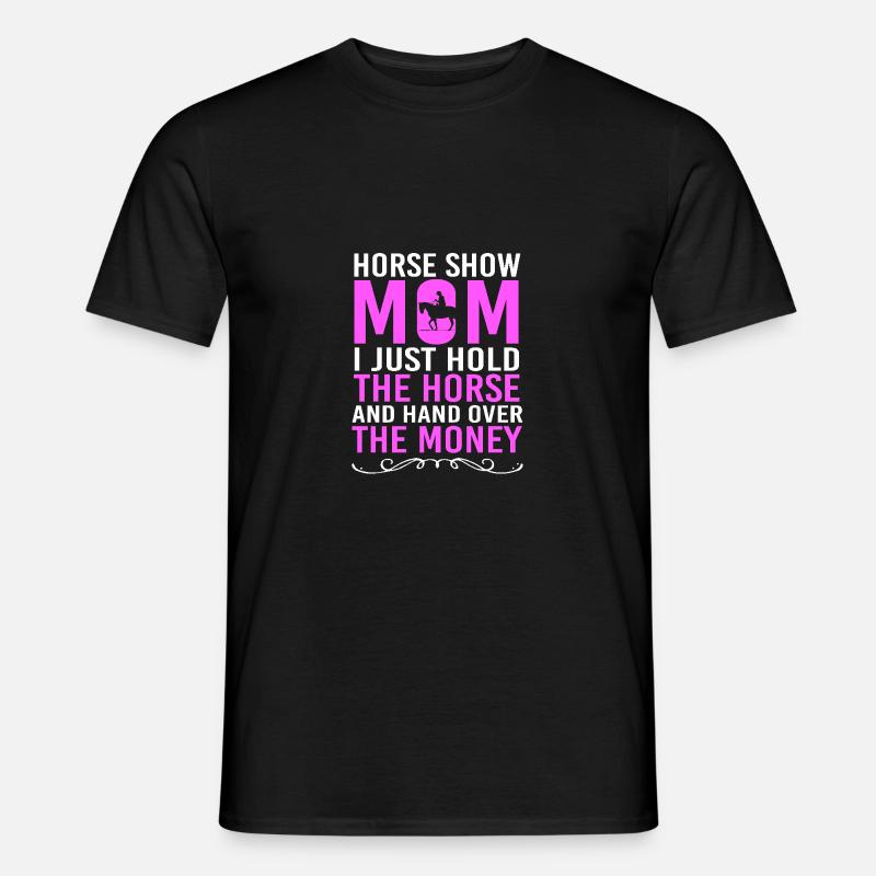 Springreiten Springpferd - Männer T-Shirt - Schwarz