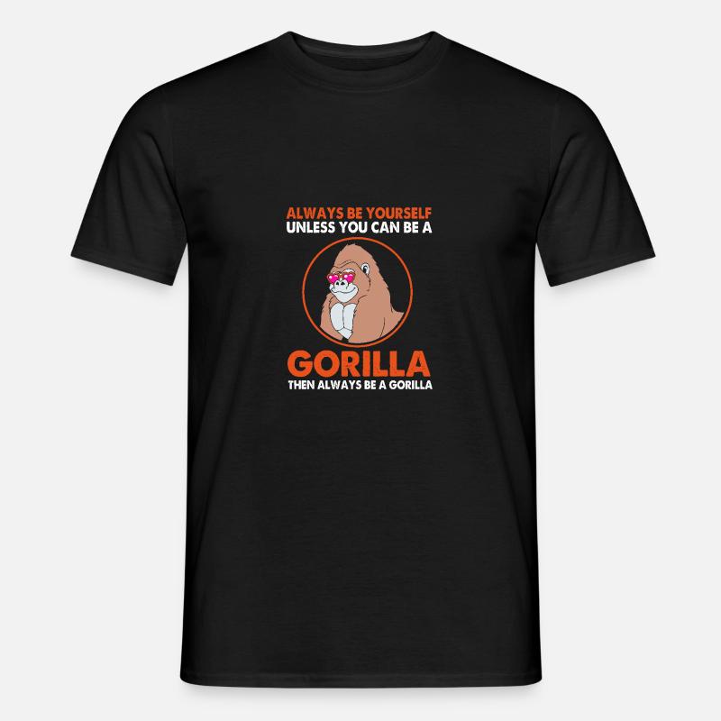 Gorilla - Männer T-Shirt - Schwarz