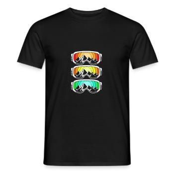 Ski Ski Holiday - Men's T-Shirt - black - Front - AI Model Male 178 light (178cm)