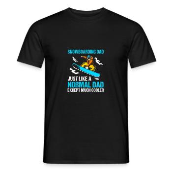 Snowboard Snowboarding Snowboard Holidays Snowboarders - Men's T-Shirt - black - Front - AI Model Male 178 light (178cm)