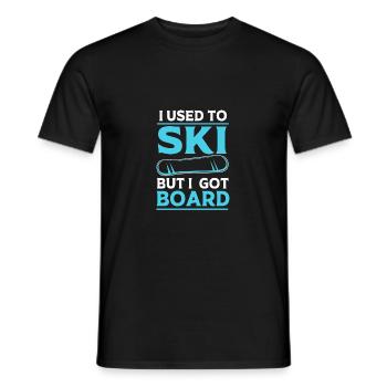 Snowboard Snowboarding Snowboard Holidays Snowboarders - Men's T-Shirt - black - Front - AI Model Male 178 light (178cm)