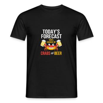 Crab - Men's T-Shirt - black - Front - AI Model Male 178 light (178cm)