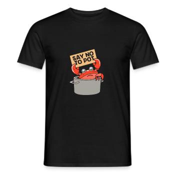 Crab - Men's T-Shirt - black - Front - AI Model Male 178 light (178cm)