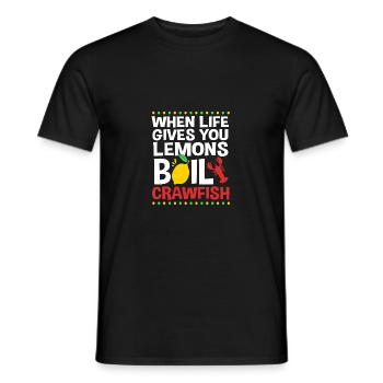 Crab - Men's T-Shirt - black - Front - AI Model Male 178 light (178cm)
