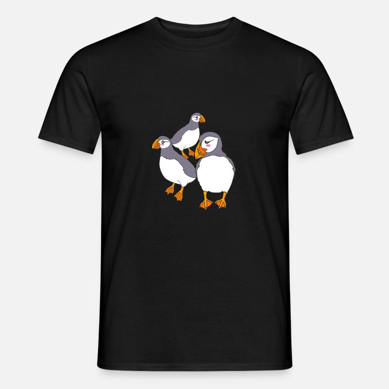 Macareux Papageientaucher - T-shirt homme - noir