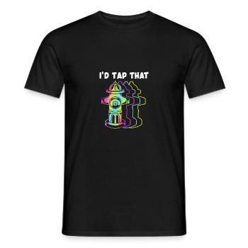 Pompier Pompier - T-shirt homme - noir - Devant - AI Model Male 178 light (178cm)