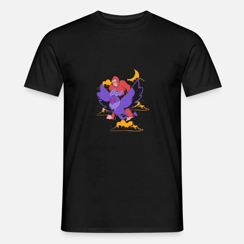 Mottenmann - Männer T-Shirt - Schwarz