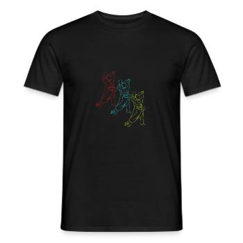 Walzer Paartanz - Männer T-Shirt - Schwarz - Vorne - AI Model Male 178 light (178cm)