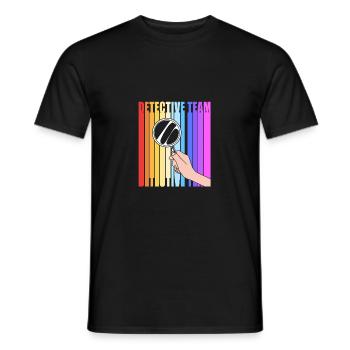 Detective - Men's T-Shirt - black - Front - AI Model Male 178 light (178cm)
