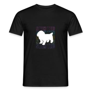 Shih Tzu - Männer T-Shirt - Schwarz - Vorne - AI Model Male 178 light (178cm)