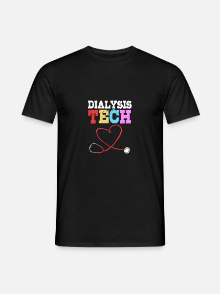 Dialyse-Techniker - Männer T-Shirt - Schwarz