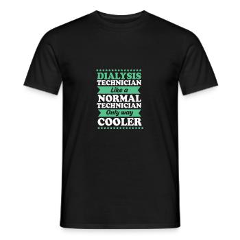 Dialysis Technician - Men's T-Shirt - black - Front - AI Model Male 178 light (178cm)
