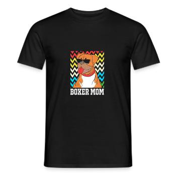 Chien Boxer - T-shirt homme - noir - Devant - AI Model Male 178 light (178cm)