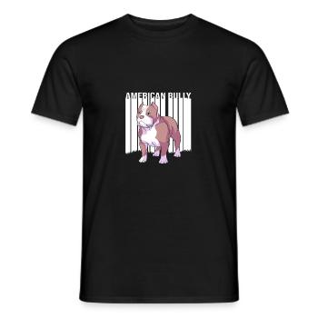 American Bully Pet Dog Dog Cadeau pour chien - T-shirt homme - noir - Devant - AI Model Male 178 light (178cm)