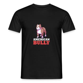 American Bully Pet Dog Dog Cadeau pour chien - T-shirt homme - noir - Devant - AI Model Male 178 light (178cm)