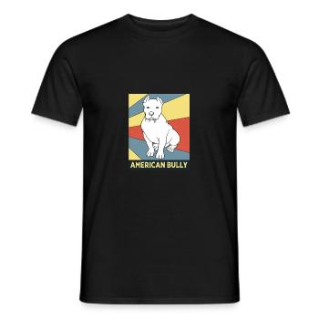 American Bully Pet Dog Dog Cadeau pour chien - T-shirt homme - noir - Devant - AI Model Male 178 light (178cm)