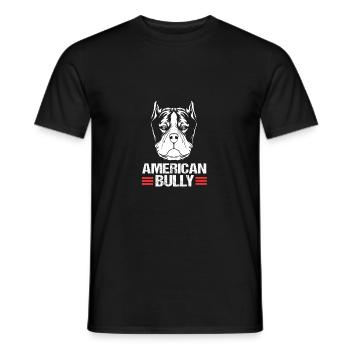 American Bully Pet Dog Dog Cadeau pour chien - T-shirt homme - noir - Devant - AI Model Male 178 light (178cm)