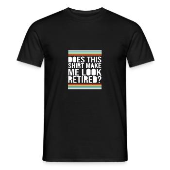 Pension 2025 Retirement 2025 Pensioner Pensioner Pensioner - Men's T-Shirt - black - Front - AI Model Male 178 light (178cm)
