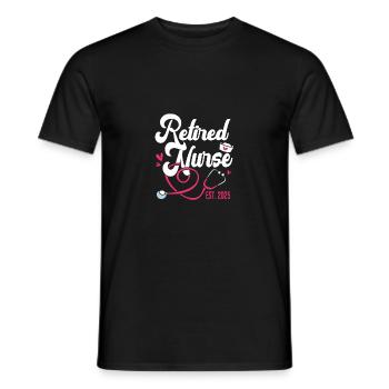 Pension 2025 Retirement 2025 Pensioner Pensioner Pensioner - Men's T-Shirt - black - Front - AI Model Male 178 light (178cm)