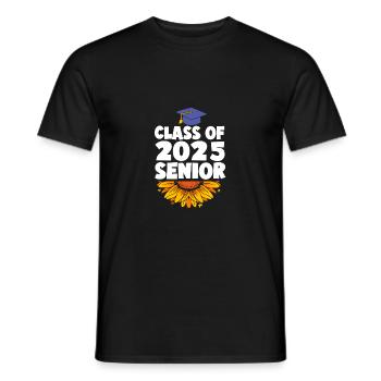 Class of 2025 Abitur Abiturient Abitur 2025 - Men's T-Shirt - black - Front - AI Model Male 178 light (178cm)