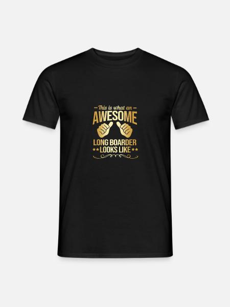 Longboard Longboarder Longboarding - Men's T-Shirt - black
