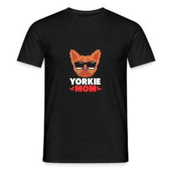 Yorkshire Terrier - Männer T-Shirt - Schwarz - Vorne - AI Model Male 178 light (178cm)