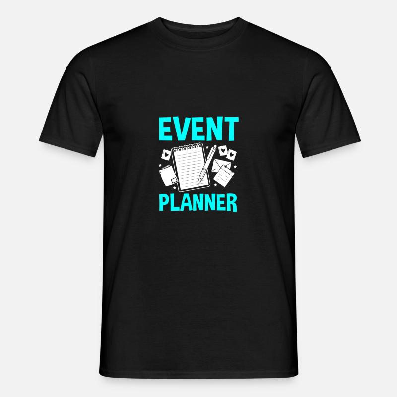Event Planer - Männer T-Shirt - Schwarz