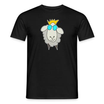 Graues Schaf - Männer T-Shirt - Schwarz - Vorne - AI Model Male 178 light (178cm)