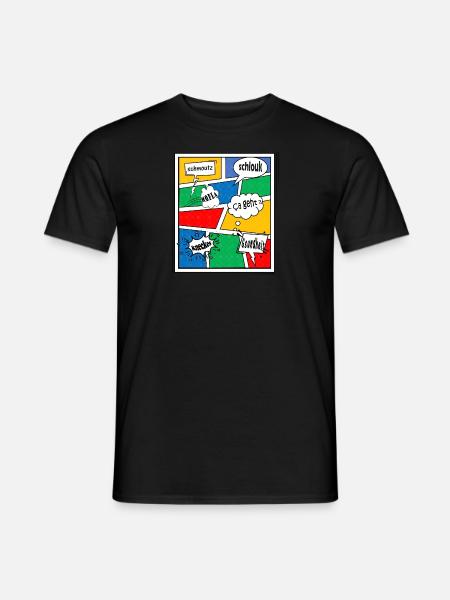 Alsace type BD - T-shirt homme - noir