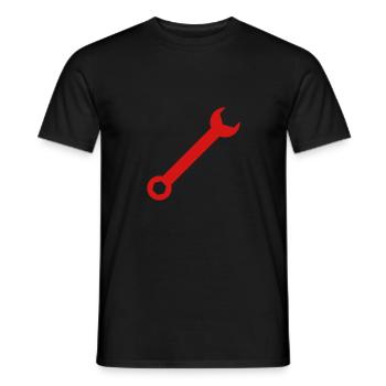 Schraubenschlüssel 3 - Männer T-Shirt - Schwarz - Vorne - AI Model Male 178 light (178cm)