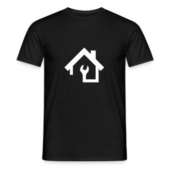 Gardien de logo - T-shirt homme - noir - Devant - AI Model Male 178 light (178cm)